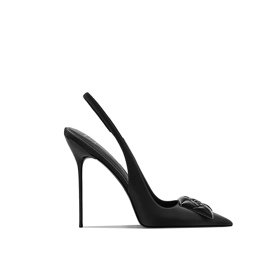 Bella Walk Brown Pointed-Toe Backless Heels