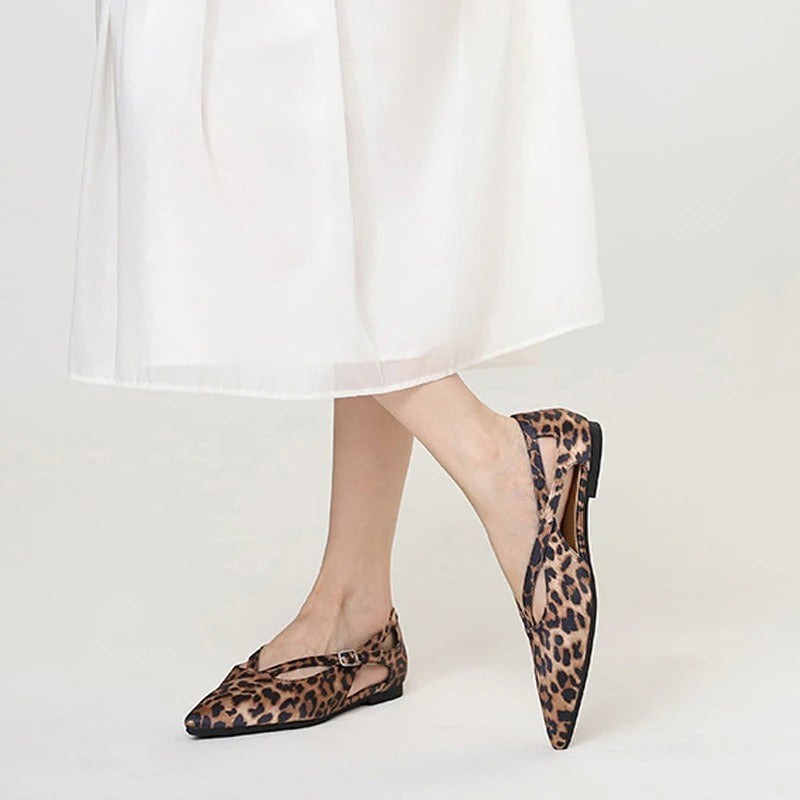 Bella Walk Pointed-Toe Slip-On Ballet Flats