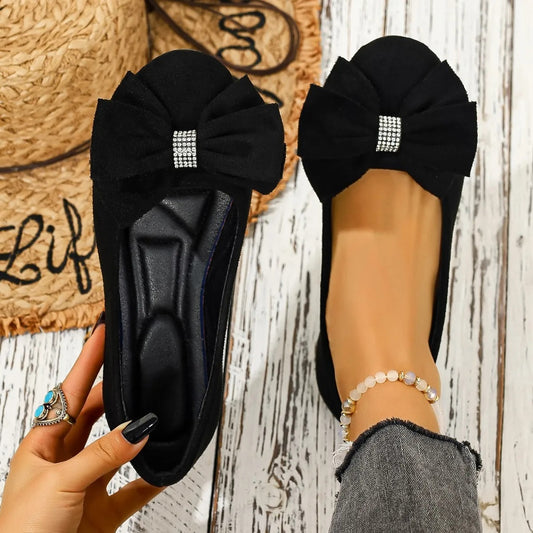Bella Walk Bow Pointed-Toe Casual Flats