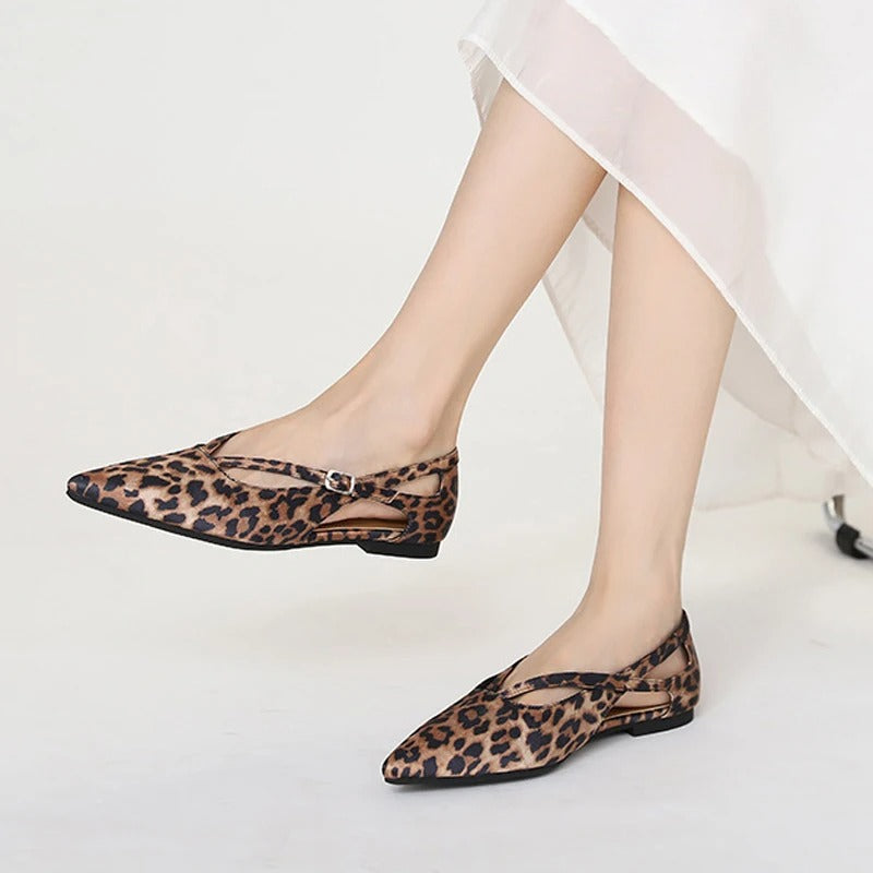 Bella Walk Pointed-Toe Slip-On Ballet Flats
