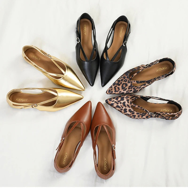 Bella Walk Pointed-Toe Slip-On Ballet Flats